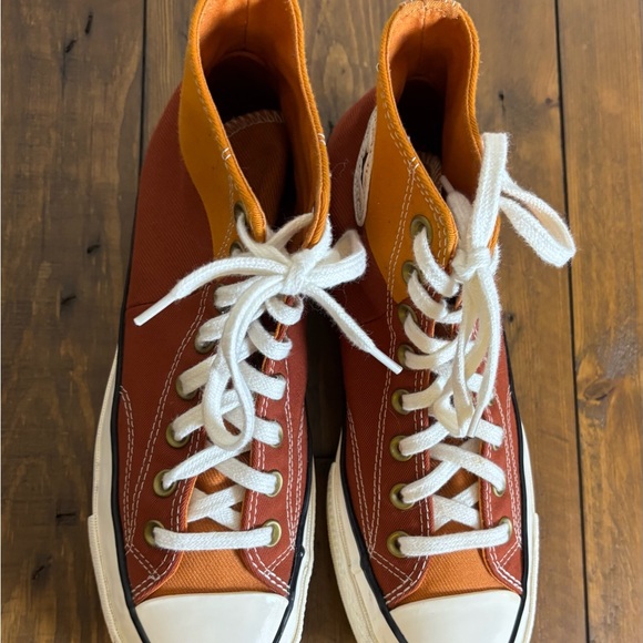 Converse Chuck 70 Hi Men's 7 / Women’s 9 Monarch Rugged Orange/Egret Sneaker - Picture 3 of 12
